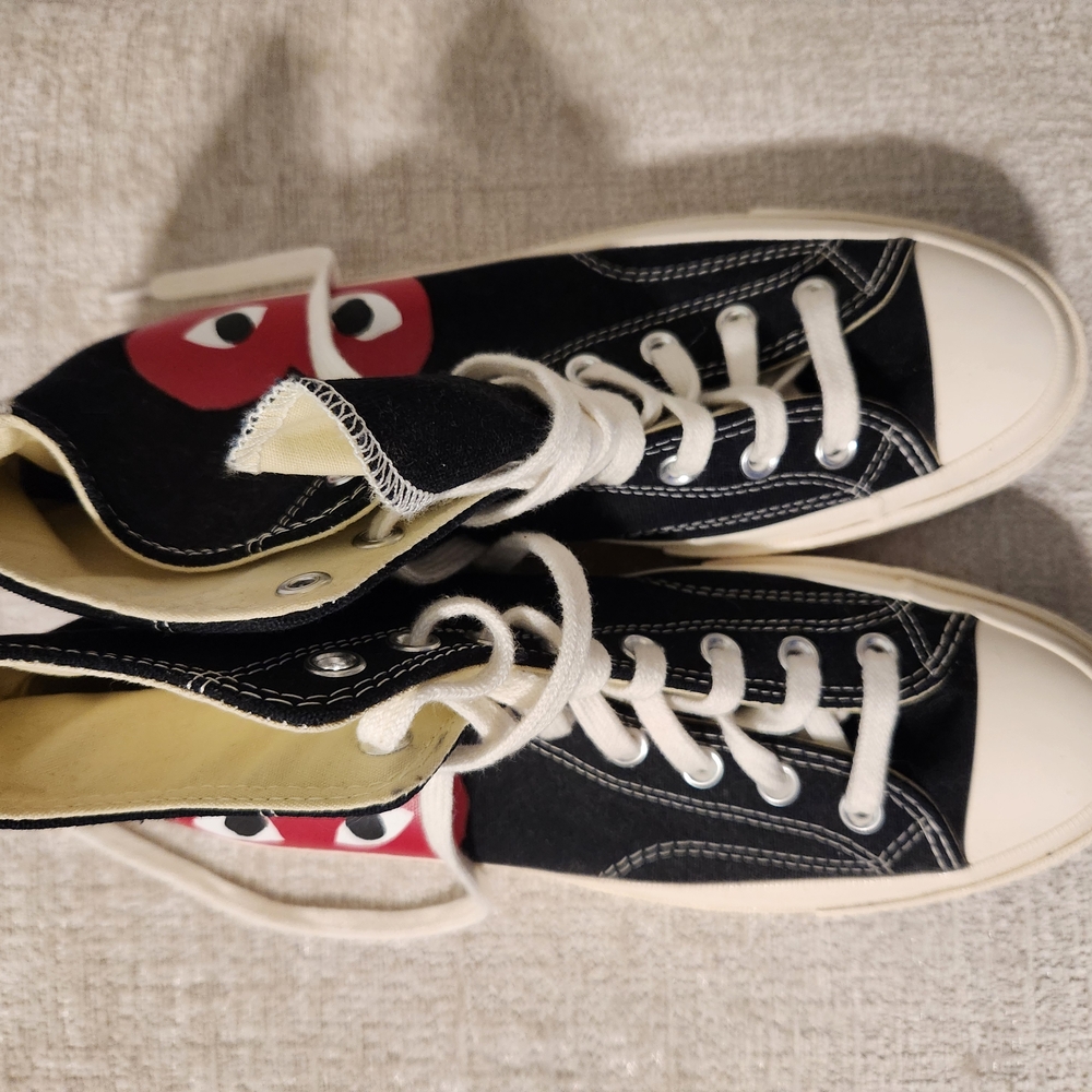 Black and White Canvas Sneakers
